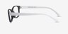 Danny Black & White PlasticEyeglass Frames from EyeBuyDirect, Side View