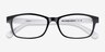 Danny Black & White PlasticEyeglass Frames from EyeBuyDirect, Closed View