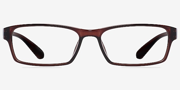 Jeans  Brown  Plastic Eyeglass Frames