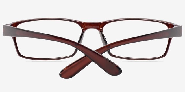 Jeans Brown PlasticEyeglass Frames from EyeBuyDirect, Closed View