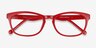 Drums Red PlasticEyeglass Frames from EyeBuyDirect, Closed View