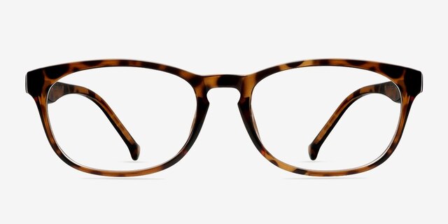 Drums Tortoise PlasticEyeglass Frames from EyeBuyDirect, Front View
