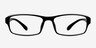 Alperton Black PlasticEyeglass Frames from EyeBuyDirect, Front View