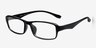 Alperton Black PlasticEyeglass Frames from EyeBuyDirect, Angle View