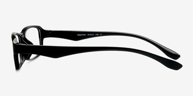 Alperton Black PlasticEyeglass Frames from EyeBuyDirect, Side View