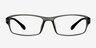 Alperton Matte Gray PlasticEyeglass Frames from EyeBuyDirect, Front View