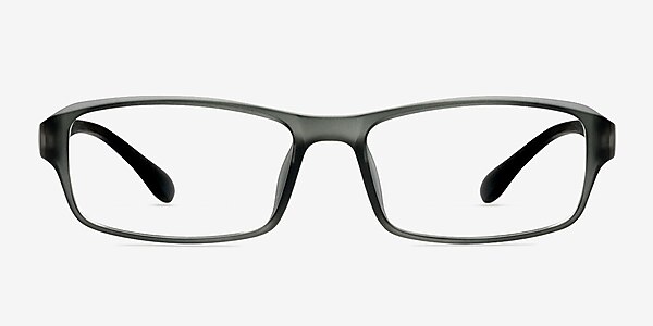 Alperton Matte Gray Plastic Eyeglass Frames