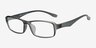 Alperton Matte Gray PlasticEyeglass Frames from EyeBuyDirect, Angle View