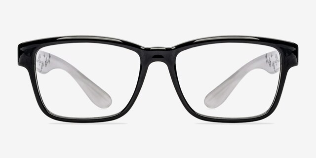 Brixton Black PlasticEyeglass Frames from EyeBuyDirect, Front View