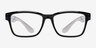 Brixton Black PlasticEyeglass Frames from EyeBuyDirect, Front View