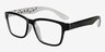 Brixton Black PlasticEyeglass Frames from EyeBuyDirect, Angle View