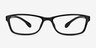 Versus Black PlasticEyeglass Frames from EyeBuyDirect, Front View