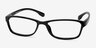 Versus Black PlasticEyeglass Frames from EyeBuyDirect, Angle View