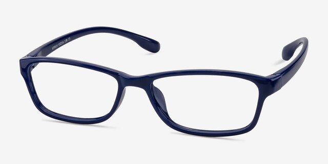 Versus Navy PlasticEyeglass Frames from EyeBuyDirect, Angle View