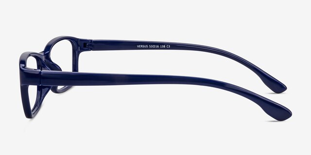 Versus Navy PlasticEyeglass Frames from EyeBuyDirect, Side View