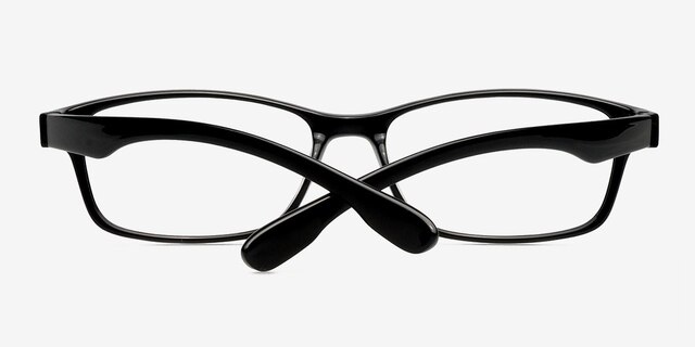 Encore Black PlasticEyeglass Frames from EyeBuyDirect, Closed View