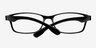 Encore Black PlasticEyeglass Frames from EyeBuyDirect, Closed View