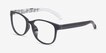 Warren Black PlasticEyeglass Frames from EyeBuyDirect, Angle View