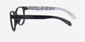 Warren  Black  Plastique Montures de lunettes de vue d'EyeBuyDirect, Vue de Côté