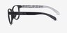 Warren Black PlasticEyeglass Frames from EyeBuyDirect, Side View