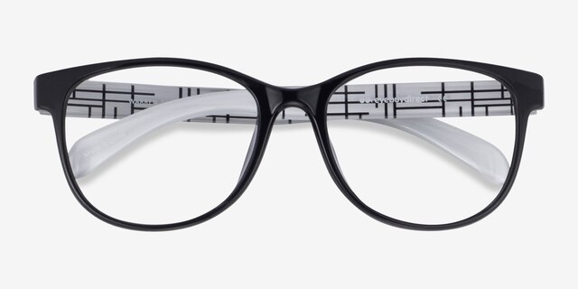 Warren Black PlasticEyeglass Frames from EyeBuyDirect, Closed View