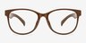 Warren Coffee PlasticEyeglass Frames from EyeBuyDirect, Front View