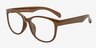 Warren Coffee PlasticEyeglass Frames from EyeBuyDirect, Angle View