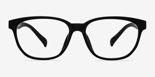 Moody Matte Black Plastique Montures de lunettes de vue