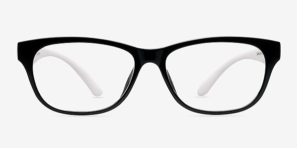 Boulevard Black Plastic Eyeglass Frames