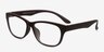 Boulevard Matte Coffee PlasticEyeglass Frames from EyeBuyDirect, Angle View