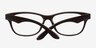 Boulevard Matte Coffee PlasticEyeglass Frames from EyeBuyDirect, Closed View