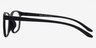 Bouncy Matte Black PlasticEyeglass Frames from EyeBuyDirect, Side View