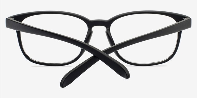 Bouncy Matte Black PlasticEyeglass Frames from EyeBuyDirect, Closed View
