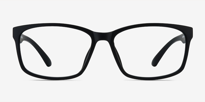 Boston Matte Black Plastic Eyeglass Frames from EyeBuyDirect
