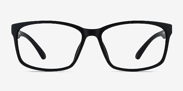 Boston Matte Black Plastic Eyeglass Frames