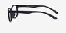 Boston Matte Black PlastiqueMontures de lunettes de vue d'EyeBuyDirect, Vue de Côté