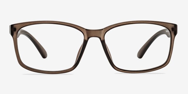 Boston Matte Gray PlasticEyeglass Frames from EyeBuyDirect, Front View