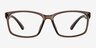 Boston Matte Gray PlasticEyeglass Frames from EyeBuyDirect, Front View