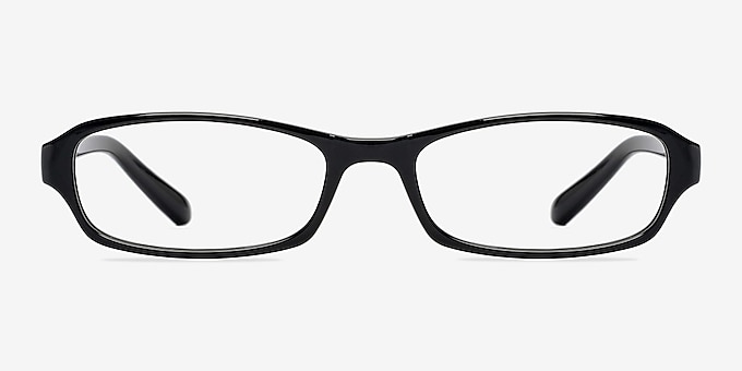 Adept  Black  Plastic Eyeglass Frames