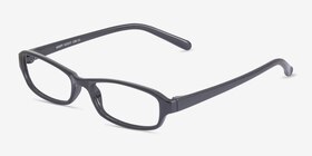 Adept  Black  Plastique Montures de lunettes de vue d'EyeBuyDirect, Vue d'Angle