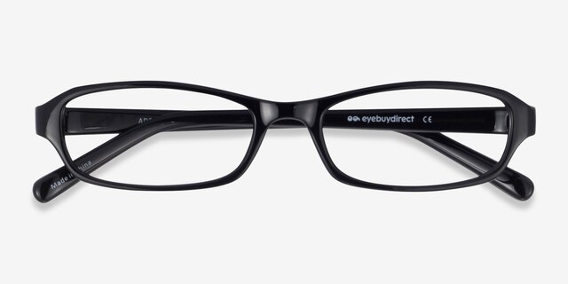 Adept Black PlasticEyeglass Frames from EyeBuyDirect, Closed View