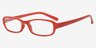 Adept Red PlasticEyeglass Frames from EyeBuyDirect, Angle View