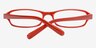 Adept Red PlasticEyeglass Frames from EyeBuyDirect, Closed View