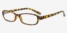 Adept Tortoise PlasticEyeglass Frames from EyeBuyDirect, Angle View