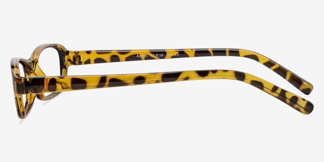 Adept Tortoise PlasticEyeglass Frames from EyeBuyDirect, Side View