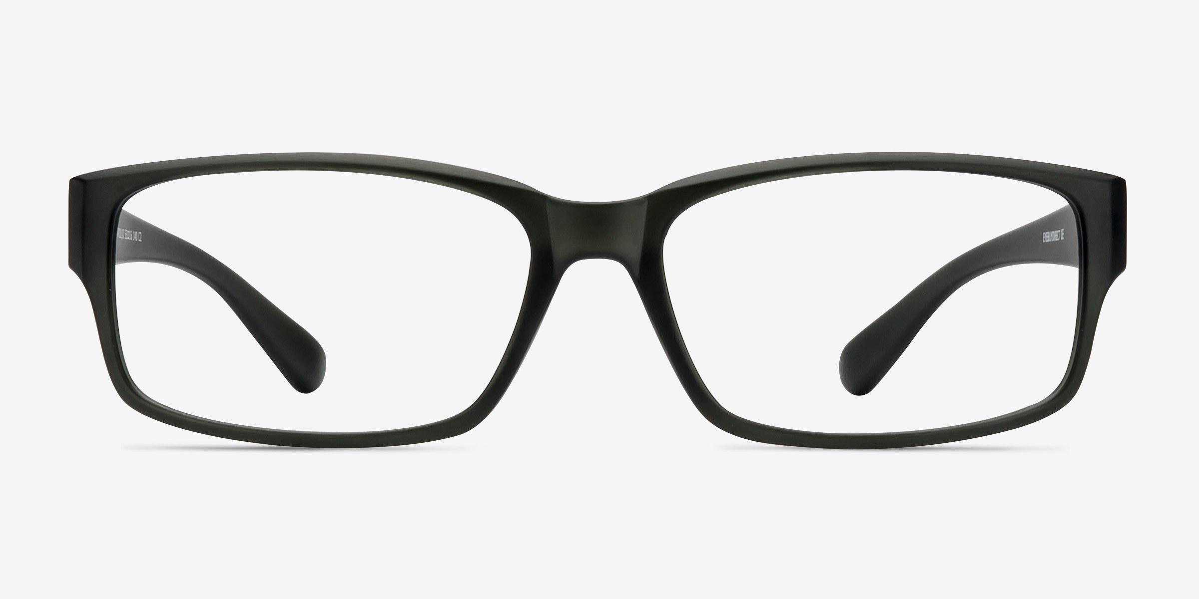 Apollo Rectangle Matte Gray Glasses for Men | Eyebuydirect Canada