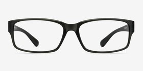 Apollo Matte Gray Plastique Montures de lunettes de vue d'EyeBuyDirect, Vue de Face