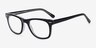 Blizzard Black AcétateMontures de lunettes de vue d'EyeBuyDirect, Vue d'Angle