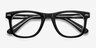 Blizzard Black AcétateMontures de lunettes de vue d'EyeBuyDirect, Vue Rapprochée