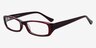 Sally Burgundy AcetateEyeglass Frames from EyeBuyDirect, Angle View